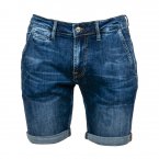 Short Guess Jeans Vicente en coton bleu brut délavé