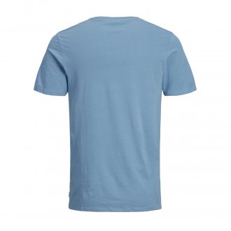 Tee-shirt col rond Jack & Jones Organic en coton biologique bleu ciel