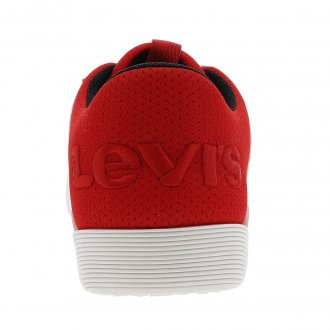 Baskets Levi's® Mullet blanche et rouge