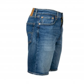 Short en jean Levi's® 502 Taper en coton stretch bleu denim