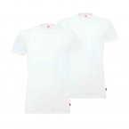 Lot de 2 tee-shirts col rond Levi's en coton stretch blanc