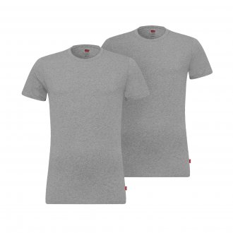 Lot de 2 tee-shirts col rond Levi's® en coton stretch gris chiné