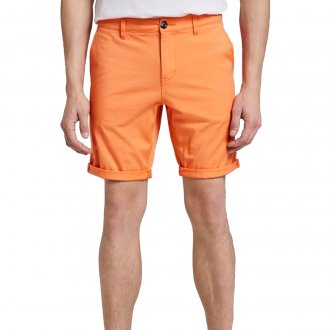 Short chino Tom Tailor en coton stretch orange