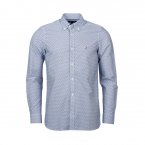 Chemise coupe droite Tommy Hilfiger en coton blanc à motifs graphiques bleu marine