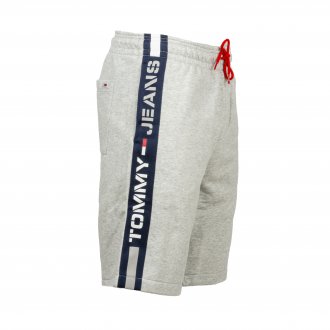 Short Tommy Jeans Branded en coton mélangé gris chiné