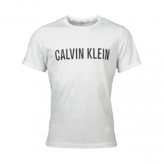 Tee-shirt Calvin Klein en coton blanc floqué noir
