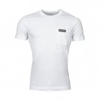 Tee-shirt col rond Calvin Klein Institutional pocket en coton blanc