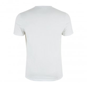 Tee-shirt col V fabriqué en France Eminence en coton stretch blanc