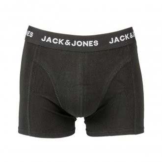 Lot de 5 boxers Jack and Jones en coton stretch noir, bleu marine, bleu électrique, bordeaux et gris