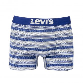 Lot de 2 boxers Levi's® Nineties en coton stretch bleu et bleu à motifs graphiques