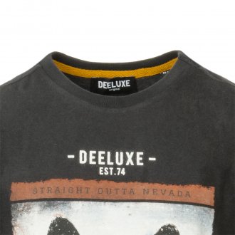 Tee-shirt col rond Deeluxe Est. 74 Junior Bandido en coton noir floqué