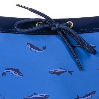 Slip de bain Eminence bleu marine à motifs poissons