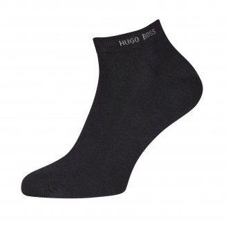 Lot de 2 paires de chaussettes basses Hugo Boss en coton mélangé noir