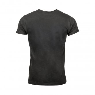 Tee-shirt col rond Deeluxe Est. 74 Spectre en coton noir floqué