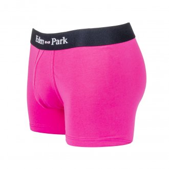 Boxer Eden Park en coton stretch rose
