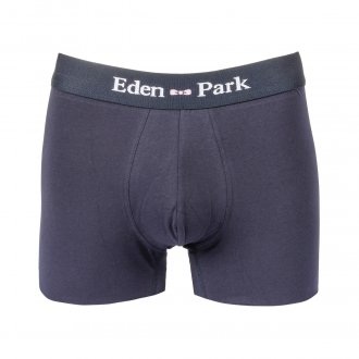 Lot de 2 boxers Eden Park en coton stretch bleu nuit et rose