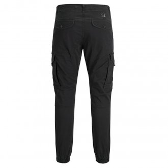 Pantalon cargo Jack & Jones Paul en coton stretch noir
