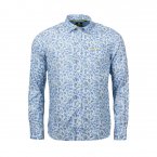 Chemise coupe ajustée NZA Maungaturuturu en coton bleu