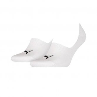 Paire de socquettes Puma en coton stretch mélangé blanc
