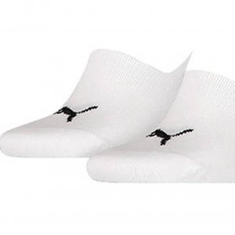 Paire de socquettes Puma en coton stretch mélangé blanc