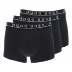Lot de 3 boxers Hugo Boss en coton stretch bleu nuit