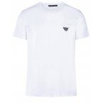Tee-shirt col rond Emporio Armani en coton blanc