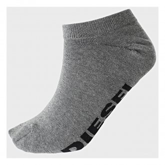 Lot de 3 paires de chaussettes Diesel en coton stretch mélangé gris, noir et blanc
