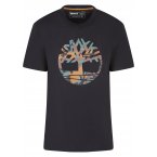 Tee-shirt col rond Timberland Outdoor Heritage en coton biologique noir floqué