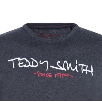 T-Shirt Teddy Smith Junior Ticlass en coton gris anthracite