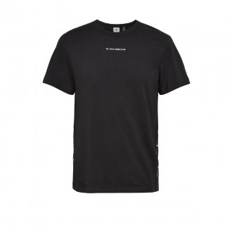Tee-shirt G-star en coton biologique coupe droite noir