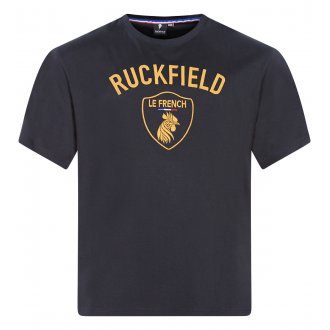 Tee-shirt col rond Ruckfield en coton noir