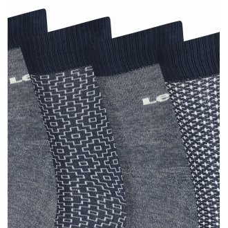 Chaussettes Levi's® en coton stretch bleues et grises, lot de 4