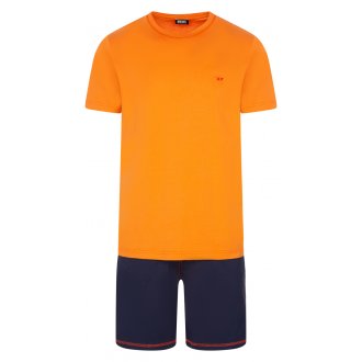 Homme Vêtements Vêtements de nuit Pyjama Coton DIESEL pour homme en coloris Orange 