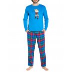 Pyjama long Arthur coton multicolore