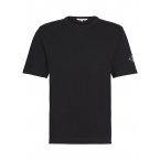 T-shirt Calvin Klein droit en coton biologique noir col ras du cou
