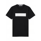Tee-shirt col rond Calvin Klein en coton stretch noir