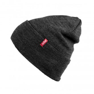 Bonnet à revers Levi's Slouchy Red Tab anthracite