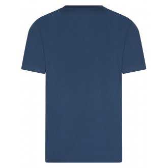 T-shirt col rond Timberland coton biologique indigo à manches courtes
