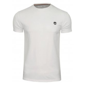 T-shirt col rond Timberland en coton biologique blanc
