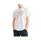 T-shirt Columbia blanc coupe droite à manches courtes et col rond