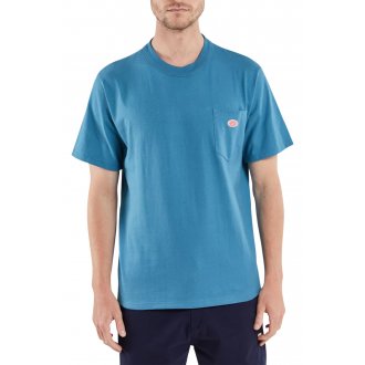 T-shirt col rond Armor Lux en coton bleu uni