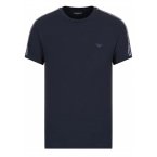 T-shirt col rond Emporio Armani en coton bleu marine
