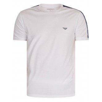 T-shirt col rond Emporio Armani en coton blanc