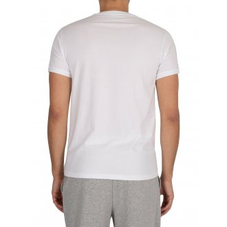T-shirt col rond Emporio Armani en coton blanc