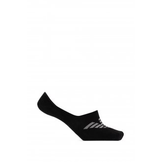 Lot de chaussettes basses noires en coton mélangé avec logo coloré