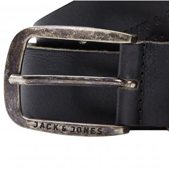 Ceinture Jack & Jones Paul cuir noire