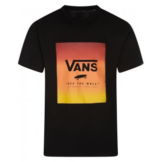 T-shirt col rond Vans en coton noir avec manches courtes