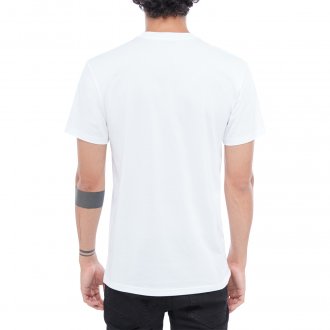 T-shirt col rond Vans blanc floqué à la poitrine