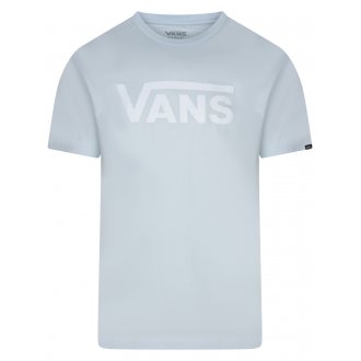 Tee-shirt col rond Vans en coton bleu ciel avec manches courtes