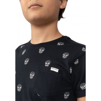 T-shirt col rond Deeluxe Junior en coton noir